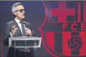  ?? FOTO: FCB ?? Víctor Font participó el miércoles en el debate organizado por el club