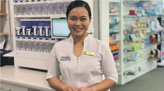  ?? SUPPLIED ?? Lanny Wong owns Mangawhai Pharmacy in Northland.