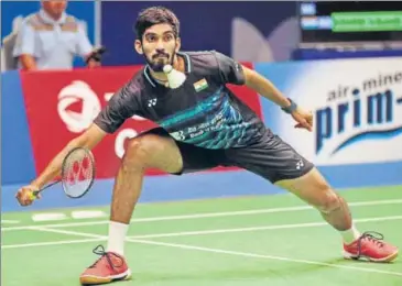  ?? AP ?? Kidambi Srikanth made up for losing teh Singapore Open Superserie­s final to Sai Praneeth.
