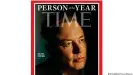  ?? ?? Portada de la revista Time en la que se elige a Elon Musk como "persona del año" 2021.
