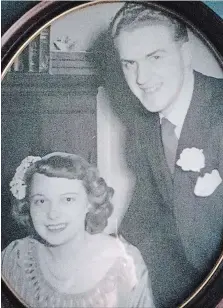  ?? FAMILY PHOTO ?? Maxine Wilson married Harvey Stonehouse in 1952, one month after they met when she crashed into him at the roller rink.