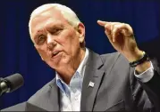  ??  ?? “Two years of promises made and promises kept,” VP Mike Pence said. “But we’re just getting started, Georgia, which is why we need Brian Kemp as our next governor.”