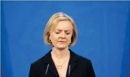  ?? ?? ‘Liz Truss is finished, a hollow husk of a prime minister.’ Photograph: Sean Smith/The Guardian