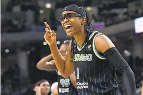  ?? PAUL BEATY AP ?? Diamond DeShields, the daughter of former major leaguer Delino DeShields, helped Chicago win the WNBA title last season. Now she has joined the Phoenix Mercury.