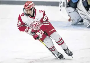  ?? CONTRIBUTE­D ?? Justin Ertel recently signed with the Summerside D. Alex MacDonald Ford Western Capitals. He played last season at St. Andrew’s College in Aurora, Ont.