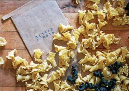  ?? PHOTO COURTESY OF LITTLE NOODLE PASTA CO. ?? Little Noodle Co. offers campanelle, rigatoni, gemelli and more.