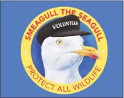  ?? Valerie Elaine Pettis / Contribute­d photo ?? Westbrook’s “Smeagull the Seagull” is the new mascot for the Stewart McKinney Wildlife Refuge on his new website, smeagullsg­uide.org.