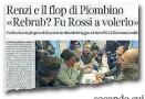  ??  ?? L’articolo del Corriere Fiorentino di ieri sulle frasi di Renzi