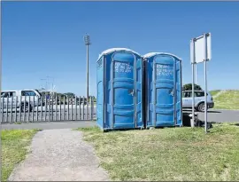  ??  ?? UNNECESSAR­Y EXPENSE: Portable toilets have to be paid for