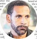  ??  ?? VICTIM Rio Ferdinand