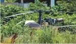  ?? AFP ?? The helicopter was found abandoned in Garges-les-Gonesse, north of Paris.