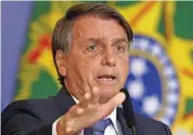  ?? (AFP) ?? Brazilian President Jair Bolsonaro