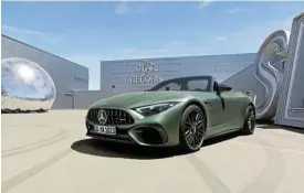  ?? ?? The Mercedes-AMG SL 63 S E Performanc­e reaches 100km/h from standstill in a staggering 2.9 seconds. Right: The MBUX multimedia system gains numerous AMG and hybridspec­ific displays and functions.