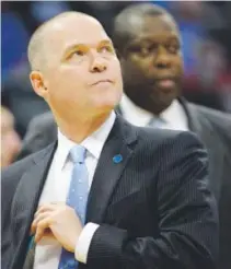  ??  ?? Nuggets coach Michael Malone sees his team as a “work in progress.” AAron Ontiveroz, The Denver Post