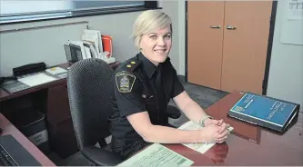  ?? DAVID BEBEE WATERLOO REGION RECORD ?? Insp. Jen Davis says women bring another perspectiv­e and often have a different take on an investigat­ion.