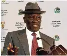  ?? /Freddy Mavunda ?? Award cut: Police minister Bheki Cele won a big cut in a R1m damages award for the wrongful arrest and illtreatme­nt of a woman held in custody for 12 days.
