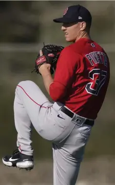  ?? AP FILE ?? WHERE HE WANTS TO BE: Red Sox pitcher Nick Pivetta is shown during spring training on Feb. 22. Pivetta said Wednesday he is grateful for the chance to start for the Red Sox.