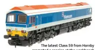  ?? ?? The latest Class 59 from Hornby prompted a session at the workbench to see if Hornby’s popular EMD diesel models can be economical­ly converted to ‘EM’ gauge as part of a project to explore the use of the Railroad range for modelling on tight budgets.