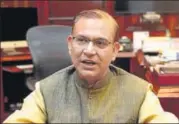  ?? MINT/FILE ?? ▪ Civil aviation minister Jayant Sinha said AI divestment is designed to ensure confidenti­ality at every stage of the sale