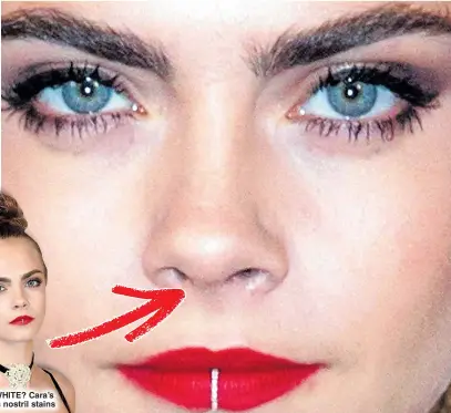 cara delevingne white powder