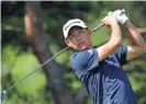  ?? ASSOCIATED PRESS ?? Collin Morikawa hits a drive on the second hole during the second round of the Workday Charity Open on Friday. Morikawa is the leader in the clubhouse after two rounds.