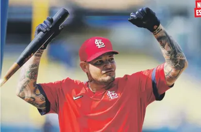  ?? AP ?? Yadier Molina y los Cardinals quedaron eliminados el miércoles, luego de una épica corrida en la segunda mitad de la temporada que los llevó a ganar un boleto de wild card de la Liga Nacional.