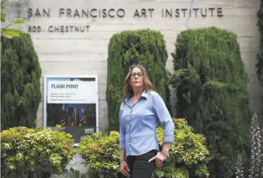  ?? Lea Suzuki / The Chronicle ?? Robin Balliger is head of the tenured faculty union at the troubled San Francisco Art Institute.