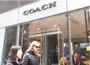  ?? Alex Wroblewski / New York Times ?? Coach’s $2.4 billion acquisitio­n of Kate Spade is a sign of a change in the fashion industry.