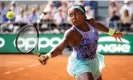  ?? Getty Images ?? Coco Gauff plays a backhand en route to a 6-3, 6-1 win against Martina Trevisan in their semi-final. Photograph: Robert Prange/