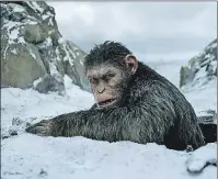  ?? AP PHOTO ?? This image released by 20th Century Fox shows a scene from, “War for the Planet of the Apes.”