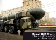  ?? ?? Moscow 2009 Modern ballistic nuclear rockets on military parade