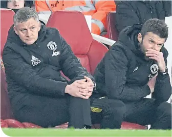  ??  ?? Ole Gunnar Solskjaer alongside another Old Trafford legend, Michael Carrick