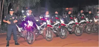  ?? ?? Los policías intensific­arán las patrullas a bordo de motociclet­as en la capital del Alto Paraná.