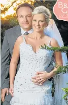  ?? Picture: DAVID DETTMANN ?? Debbie van As married Christophe­r Arnold at Champagne Events in March