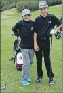  ?? SUBMITTED PHOTO ?? Jack Pelley-MacHardy (left) and Evan Mitchell during the Junior CN Future Links Skills Challenge.