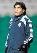  ??  ?? Maradona, como DT de Argentina