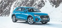  ??  ?? The latest Audi Q3 boasts a new exterior look, with 11 colours to chose from.