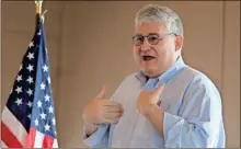  ?? Jeremy stewart ?? Georgia Republican Party Chairman David Shafer speaks at a meeting of the Polk County Republican Party in Rockmart on Saturday, Oct. 9.