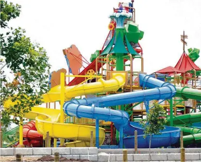  ?? George Wong / For the Chronicle ?? The Gully Washer is one of the kids’ water rides at Typhoon Texas that is opening around May 28 in Katy.