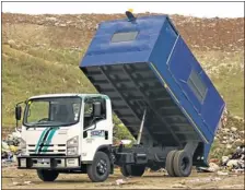  ??  ?? An Isuzu NSeries refuse removal vehicle.