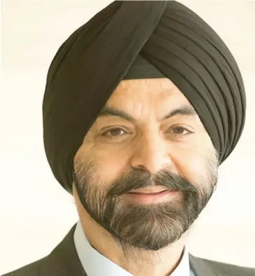  ??  ?? Mastercard chief executive officer Ajay Banga.