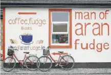  ??  ?? The Man of Aran Fudge shop in the Kilmurvey Craft Village.