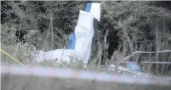  ?? CAROLINE QUINN ?? The scene of the plane crash in bogland in Co Offaly