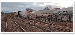  ?? NETWORK RAIL. ?? Significan­t damage was caused to the track and signalling around East Somerset Junction, on the route between Westbury and Castle Cary, on March 20.