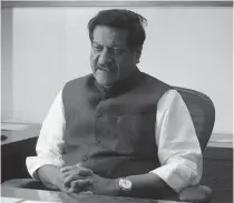  ??  ?? Prithviraj Chavan, chief minister of Maharashtr­a —
SATEJ SHINDE ‘ We have given an inclusive government. The record of Shiv Sena- BJP alliance is not good. People also do not know who is going to lead the government, whether it will be someone from...