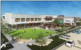  ?? PROVIDED BY MERLONE GEIER PARTNERS ?? A rendering of the proposed redevelopm­ent of the Northgate mall in San Rafael.