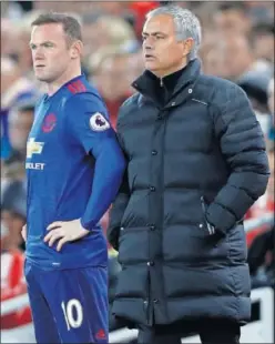  ??  ?? SIN CASTIGO. Mourinho contará con Rooney ante el Arsenal.