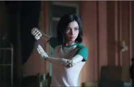  ?? Photos and text from wire services TWENTIETH CENTURY FOX VIA AP ?? This image released by Twentieth Century Fox shows the character Alita, voiced by Rosa Salazar, in a scene from “Alita: Battle Angel.”