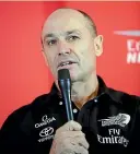  ??  ?? Kevin Shoebridge is happy with how Team New Zealand’s new boat is progressin­g.