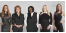  ??  ?? Sunny Hostin, Joy Behar, Whoopi Goldberg, Meghan McCain and Abby Huntsman co-host “The View”